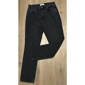 Reformation Women's Monterey Black Straight Leg High Rise Denim Jeans - Size 27